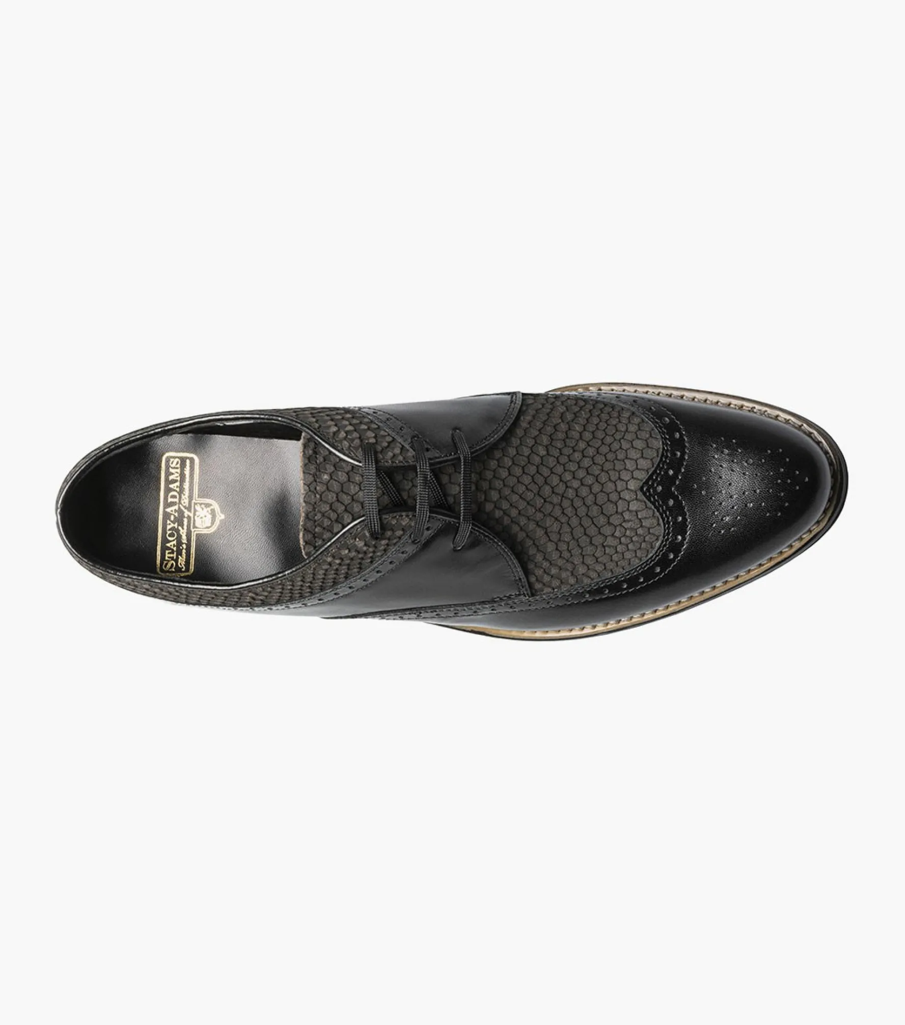 Stacy Adams Dayton Python Print Wingtip Oxford