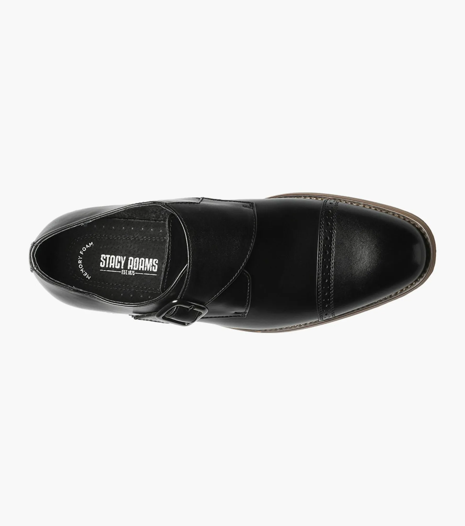 Stacy Adams Desmond Cap Toe Monk Strap