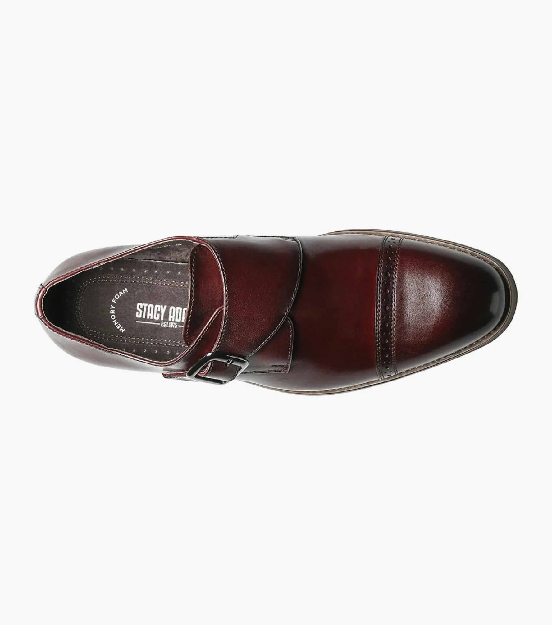 Stacy Adams Desmond Cap Toe Monk Strap