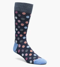 Stacy Adams Dots Men\\'S Crew Dress Sock