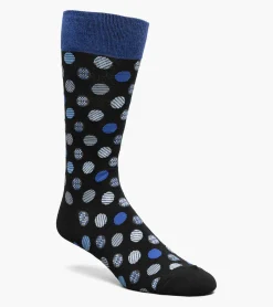 Stacy Adams Dots Men\\'S Crew Dress Sock