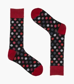 Stacy Adams Dots Men\\'S Crew Dress Sock