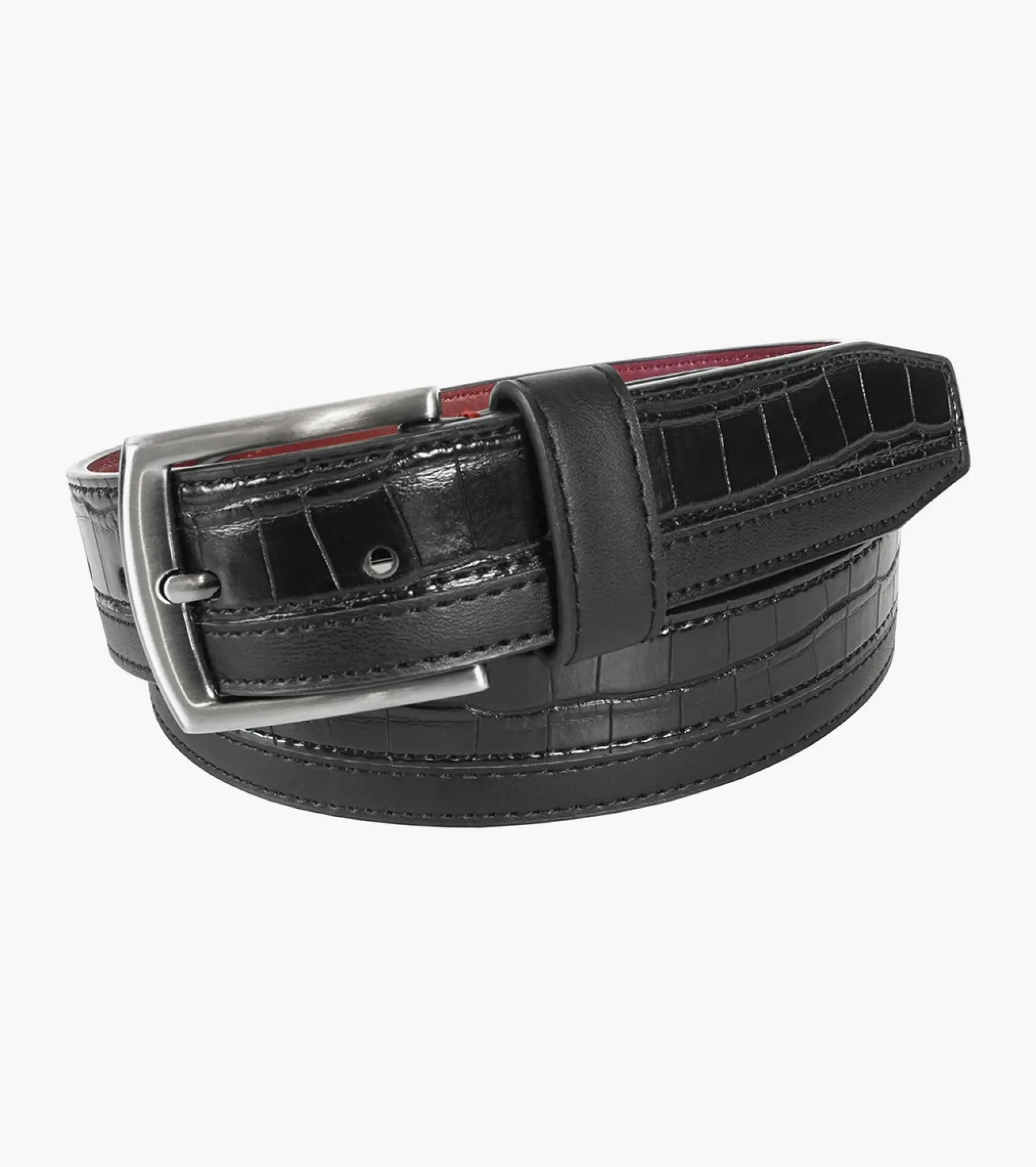 Stacy Adams Durant Croc Embossed Belt