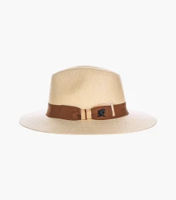Stacy Adams Ervan Fedora Toyo Pinch Front Hat