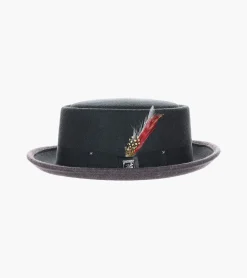 Stacy Adams Essex Pork Pie Provatoknit Flat Top Hat