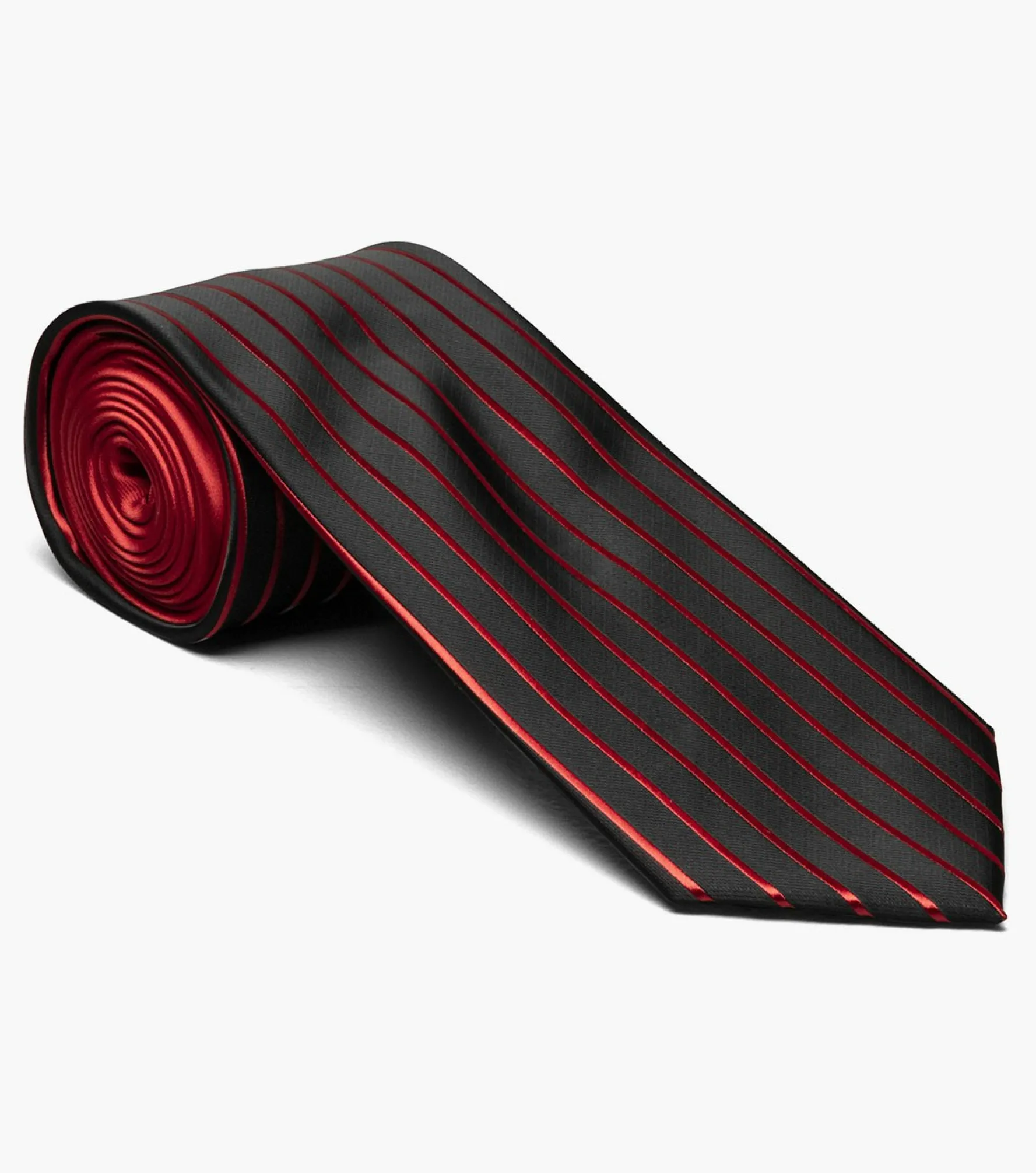 Stacy Adams Formal Red Tie & Hanky Set