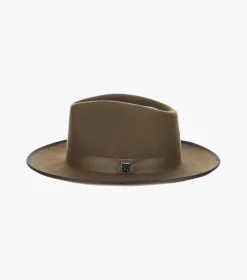 Stacy Adams Genesee Wool Felt Pinch Front Hat