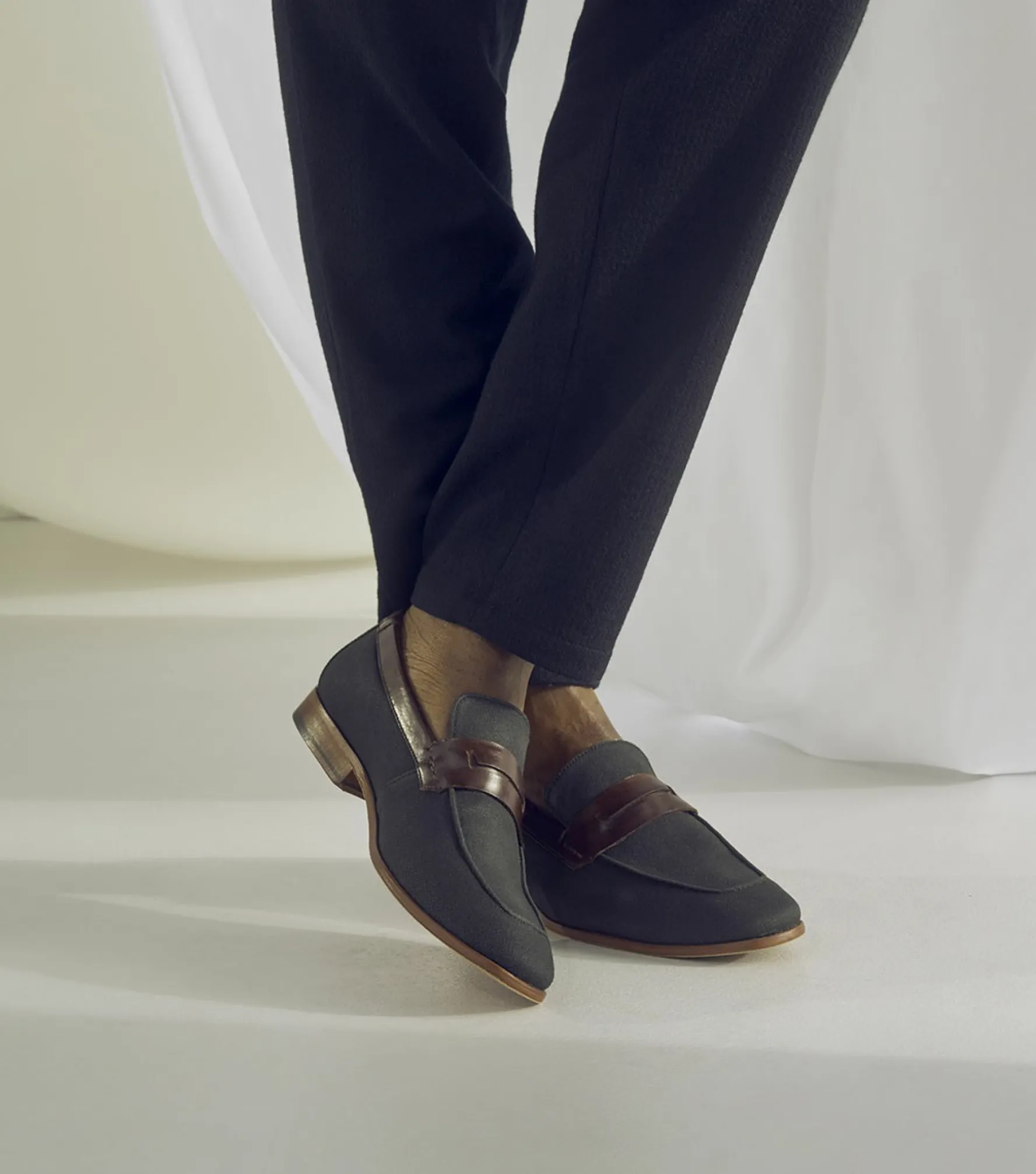 Stacy Adams Gill Moc Toe Saddle Slip On