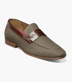 Stacy Adams Gill Moc Toe Saddle Slip On