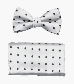 Stacy Adams Giroux Bow Tie & Hanky Set