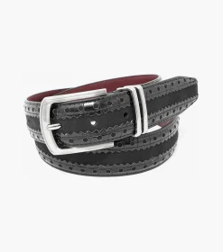 Stacy Adams Gustavo Mixed Material Belt