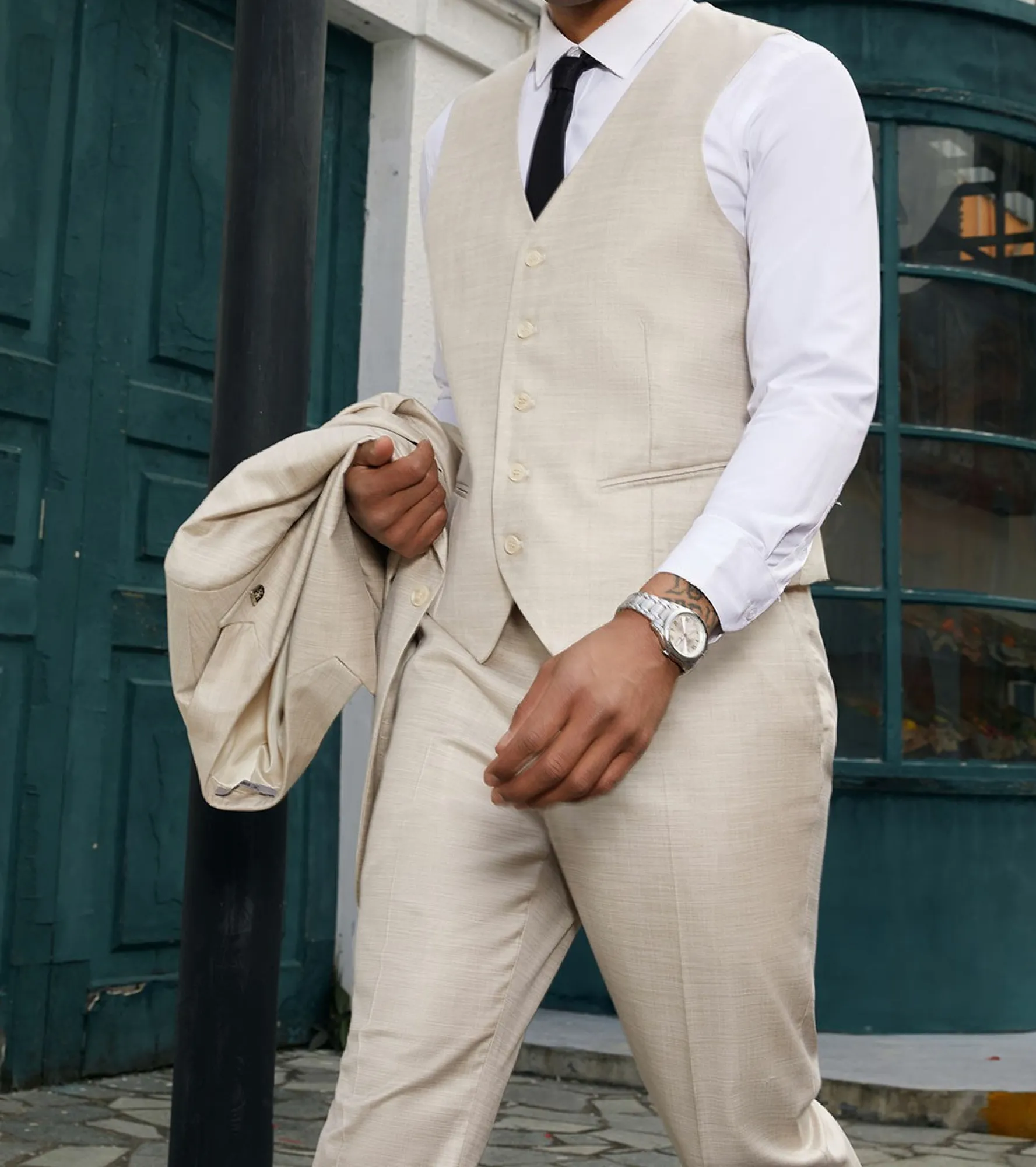 Stacy Adams Harrelson 3 Piece Vested Suit