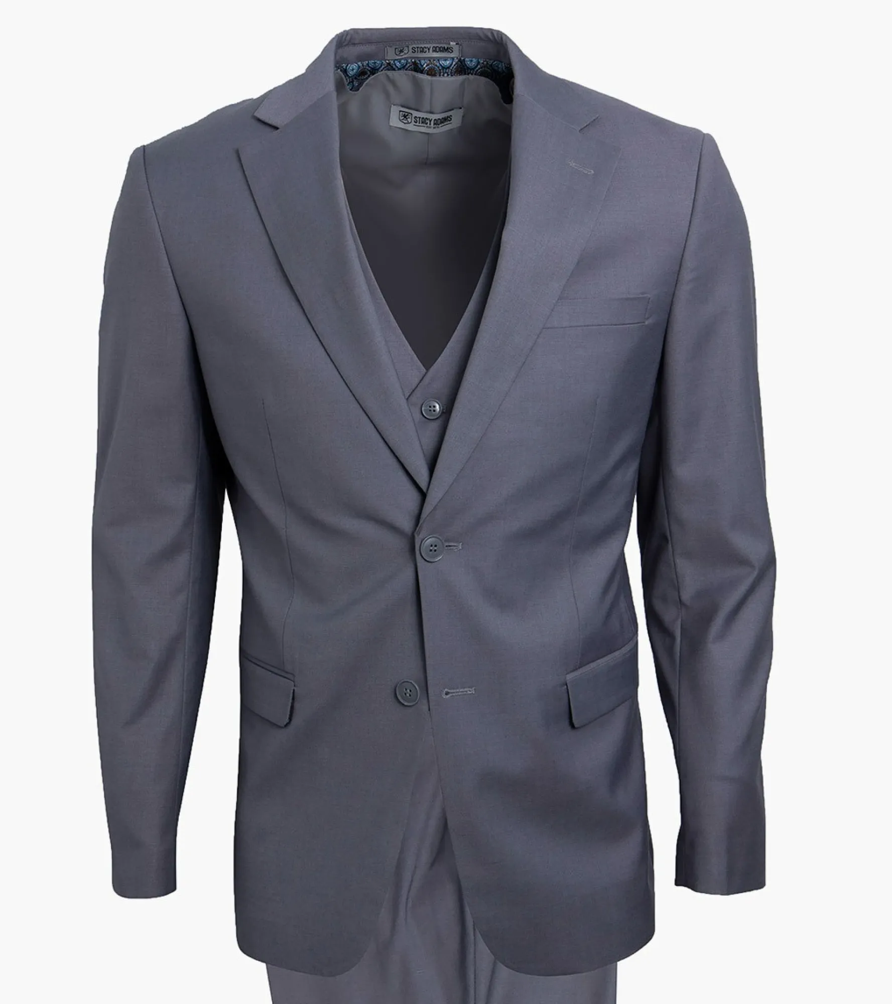 Stacy Adams Hoffman 3 Piece Vested Suit