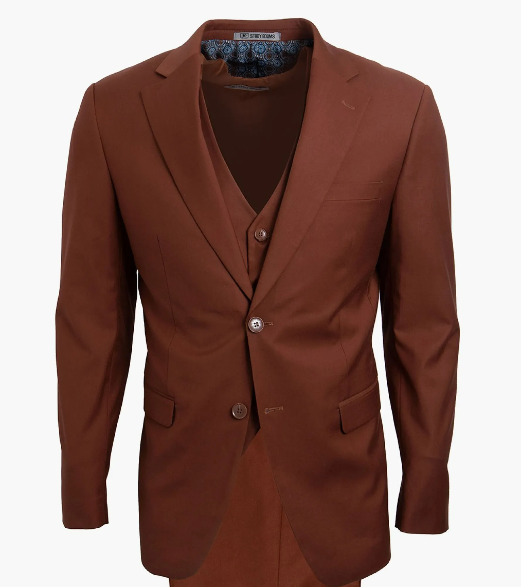 Stacy Adams Hoffman 3 Piece Vested Suit