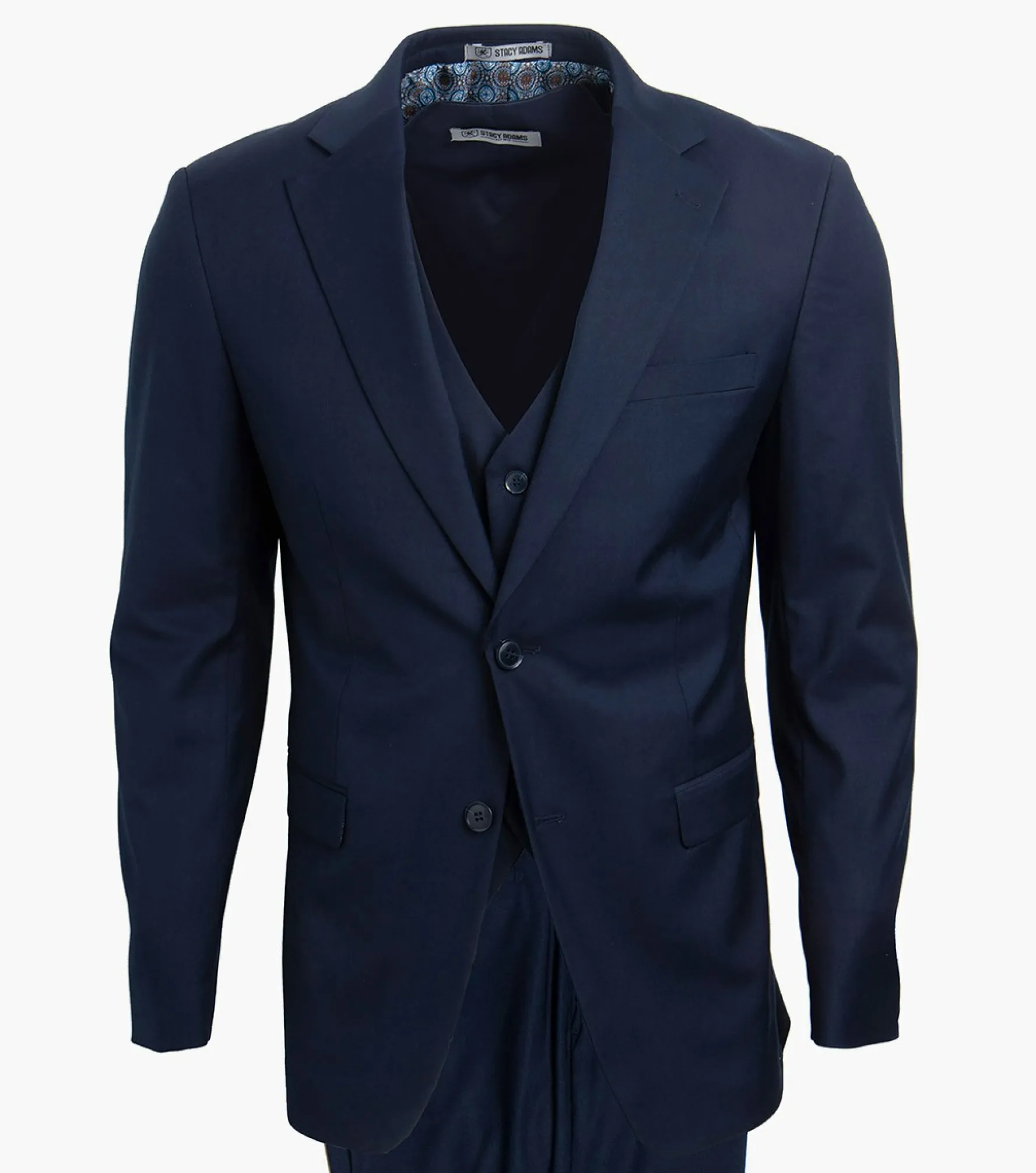 Stacy Adams Hoffman 3 Piece Vested Suit