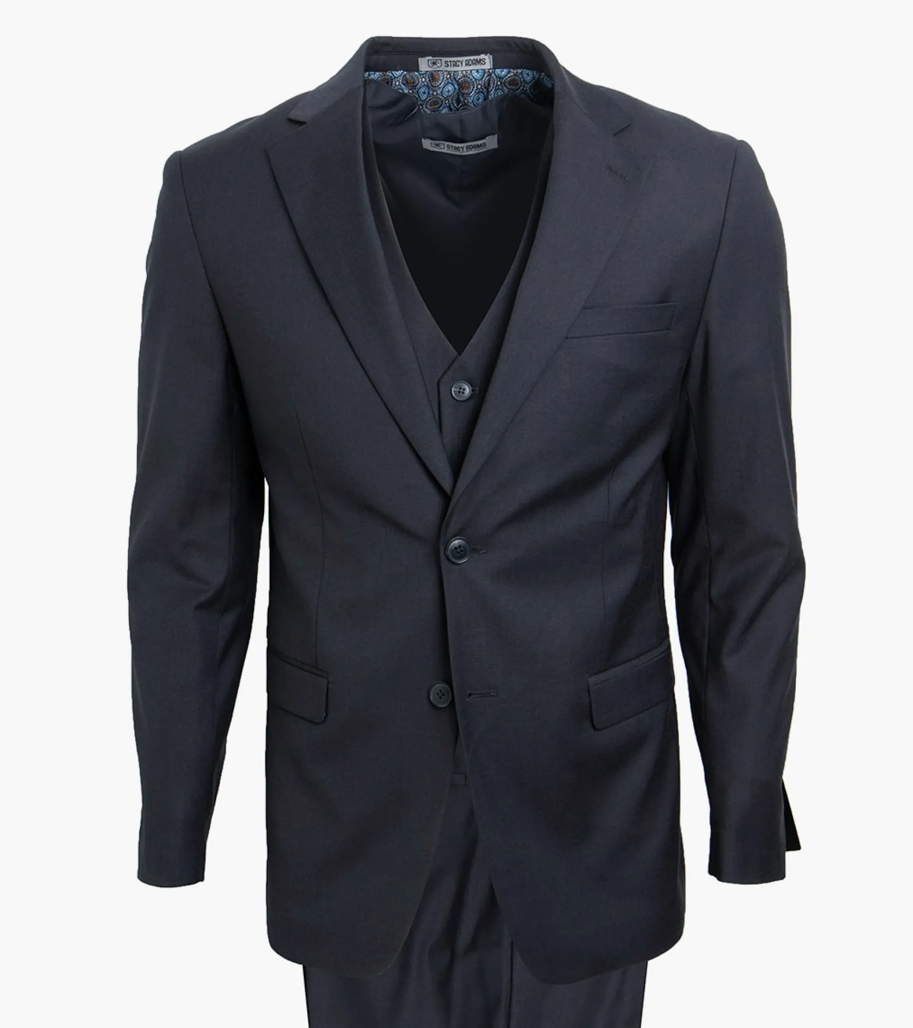 Stacy Adams Hoffman 3 Piece Vested Suit