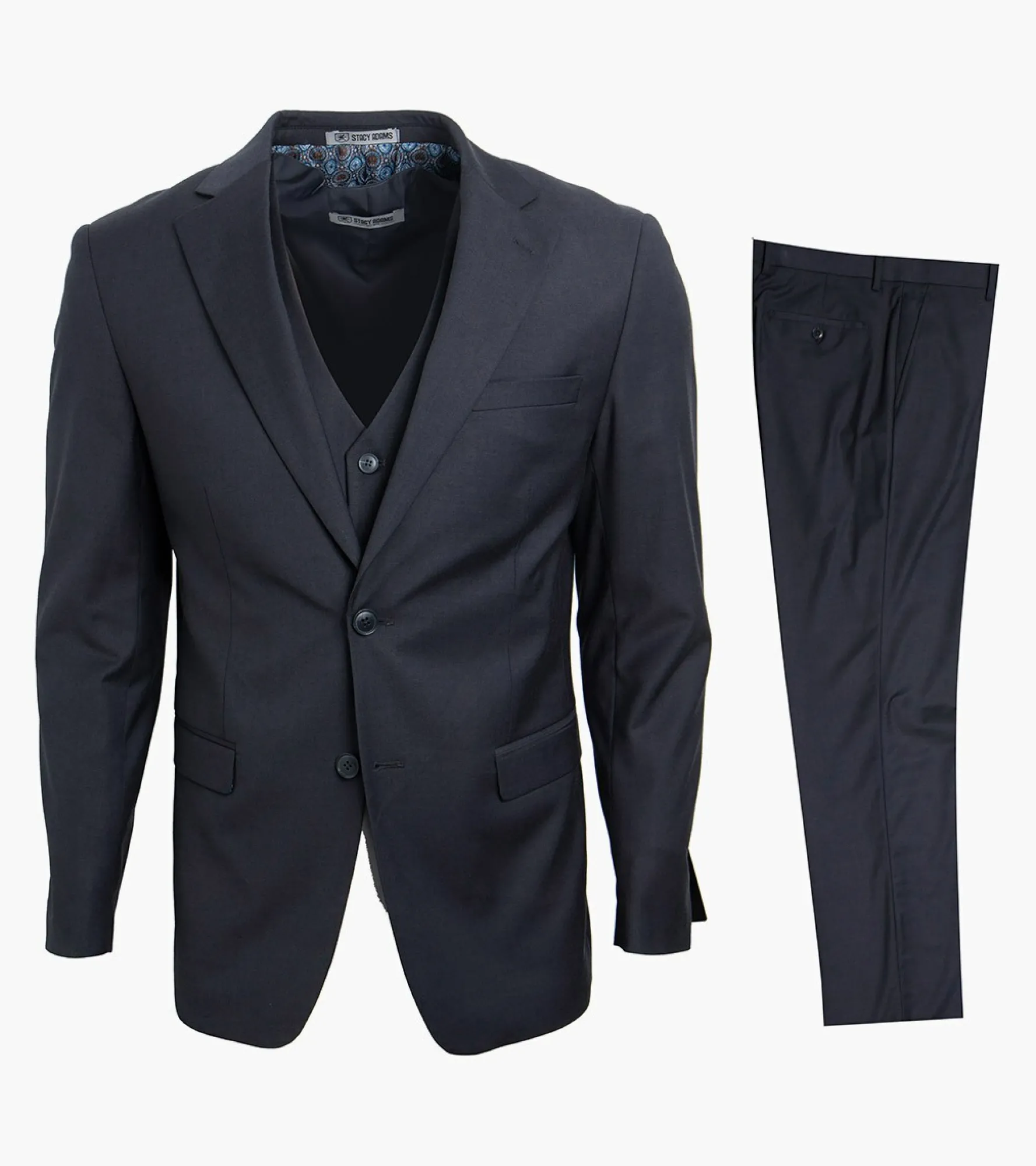 Stacy Adams Hoffman 3 Piece Vested Suit