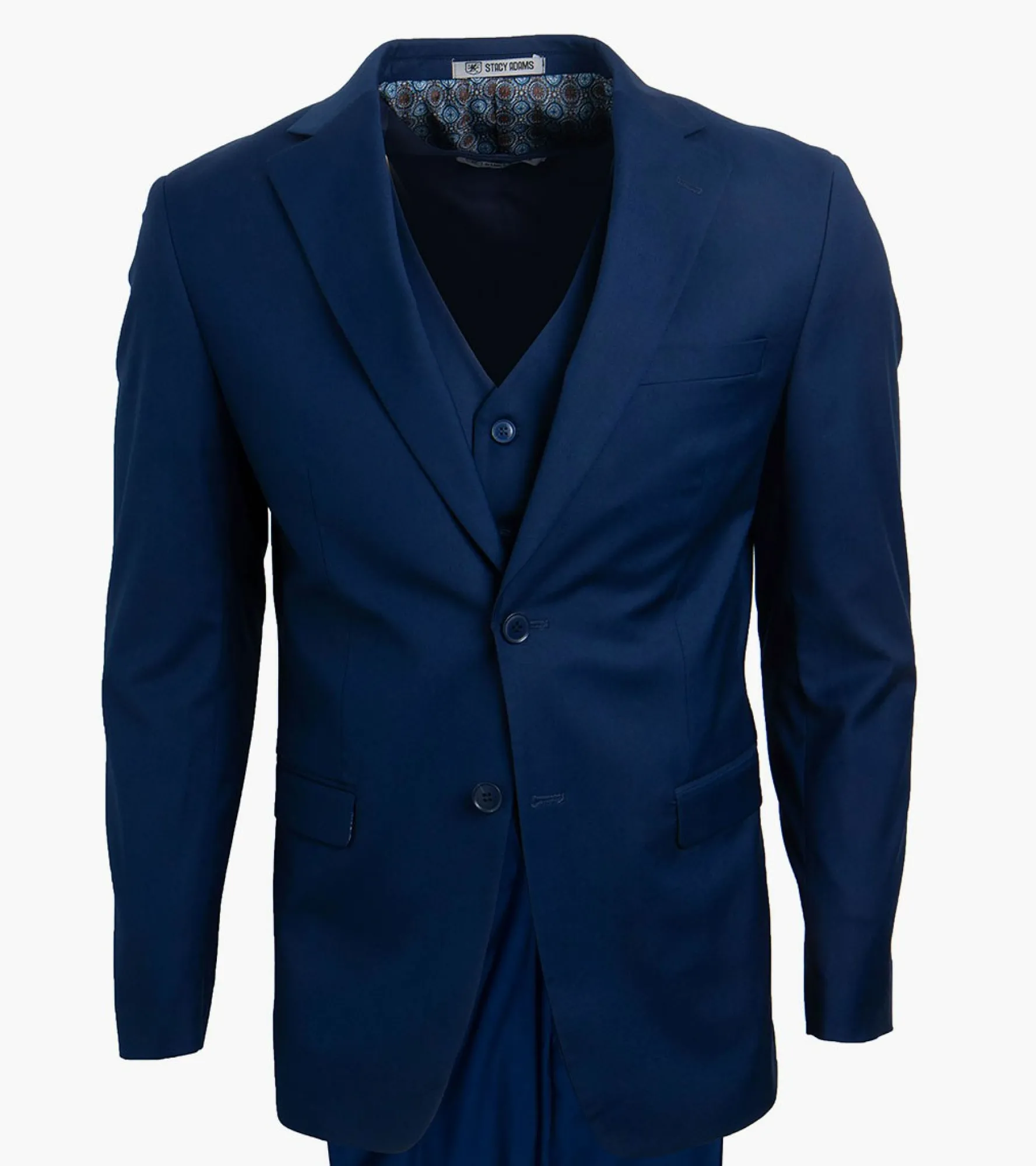 Stacy Adams Hoffman 3 Piece Vested Suit