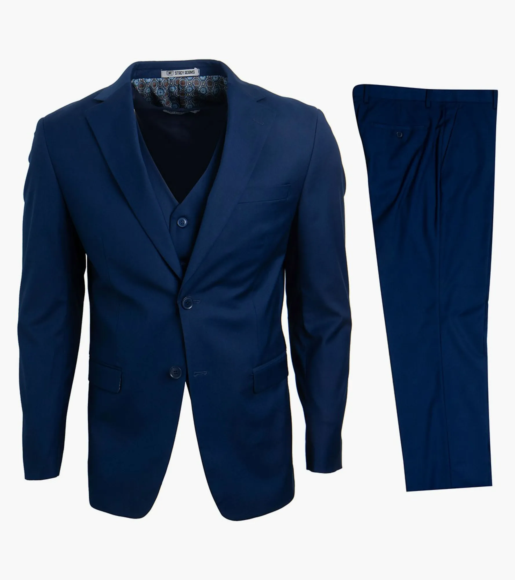 Stacy Adams Hoffman 3 Piece Vested Suit