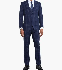 Stacy Adams Hopkins 3 Piece Vested Suit