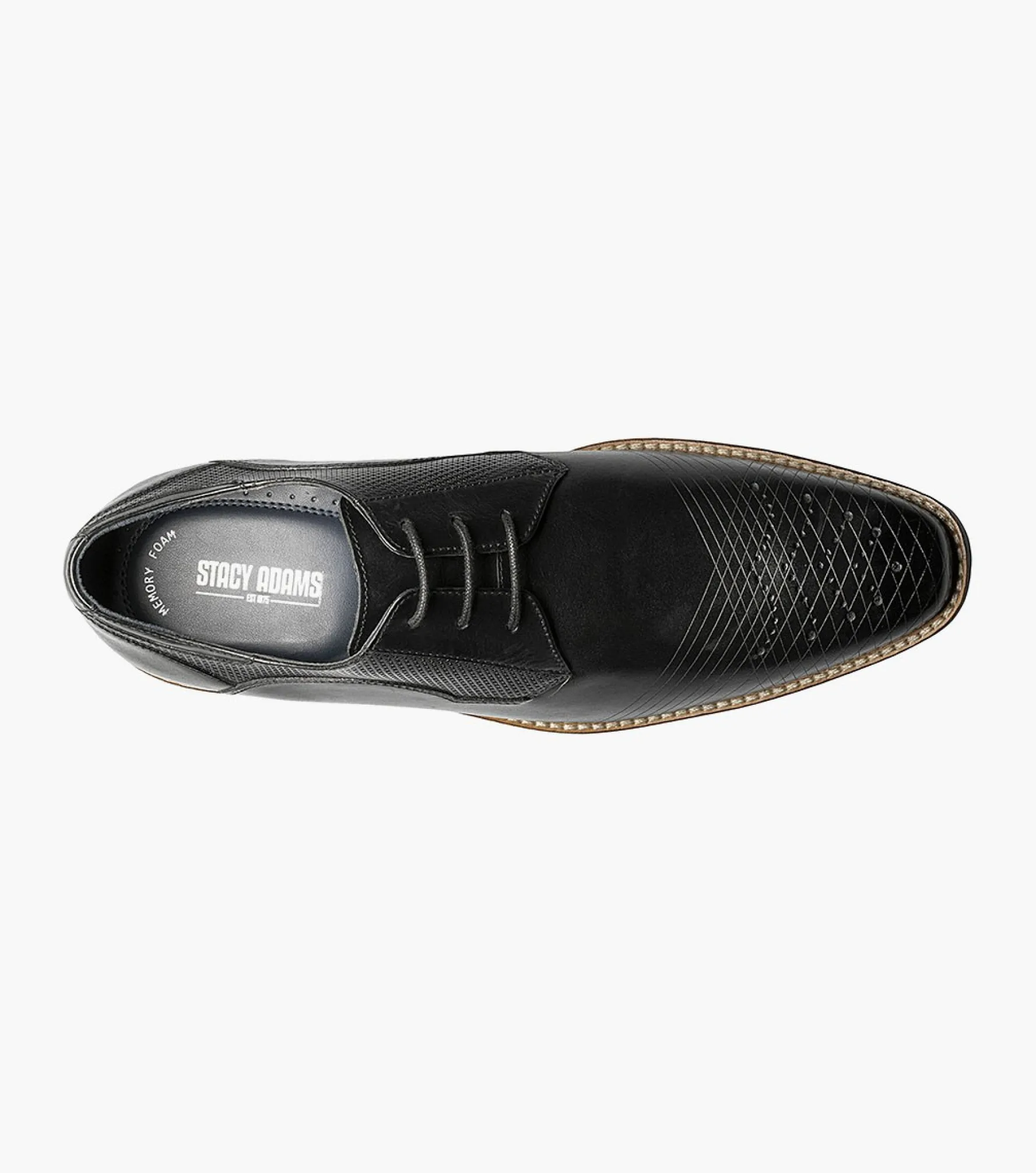 Stacy Adams Jovian Plain Toe Laser Oxford