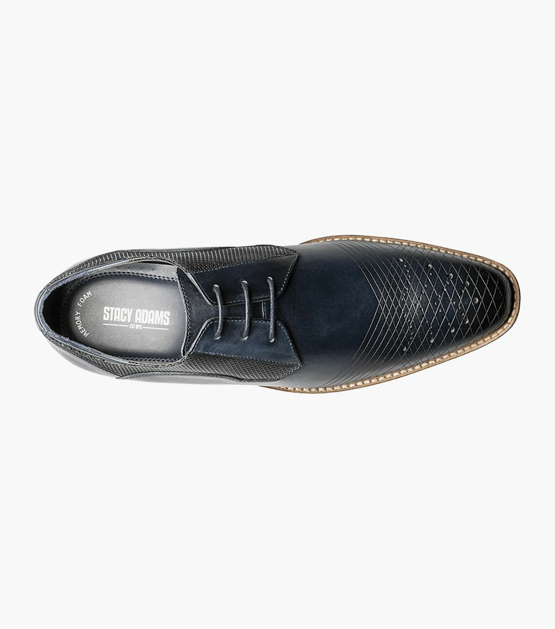 Stacy Adams Jovian Plain Toe Laser Oxford