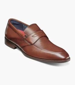 Stacy Adams Karnes Moc Toe Penny Slip On