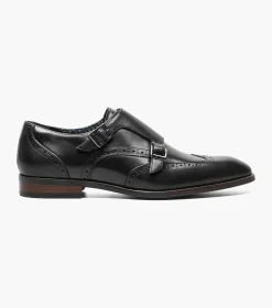 Stacy Adams Karson Wingtip Double Monk Strap