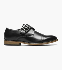 Stacy Adams Kids Desmond Cap Toe Monk Strap