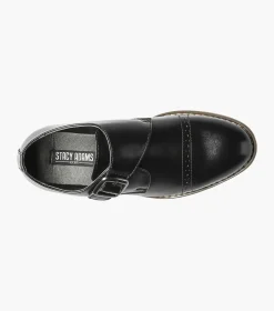 Stacy Adams Kids Desmond Cap Toe Monk Strap