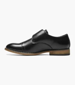 Stacy Adams Kids Desmond Cap Toe Monk Strap