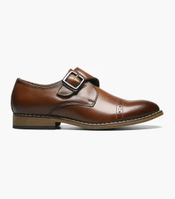Stacy Adams Kids Desmond Cap Toe Monk Strap