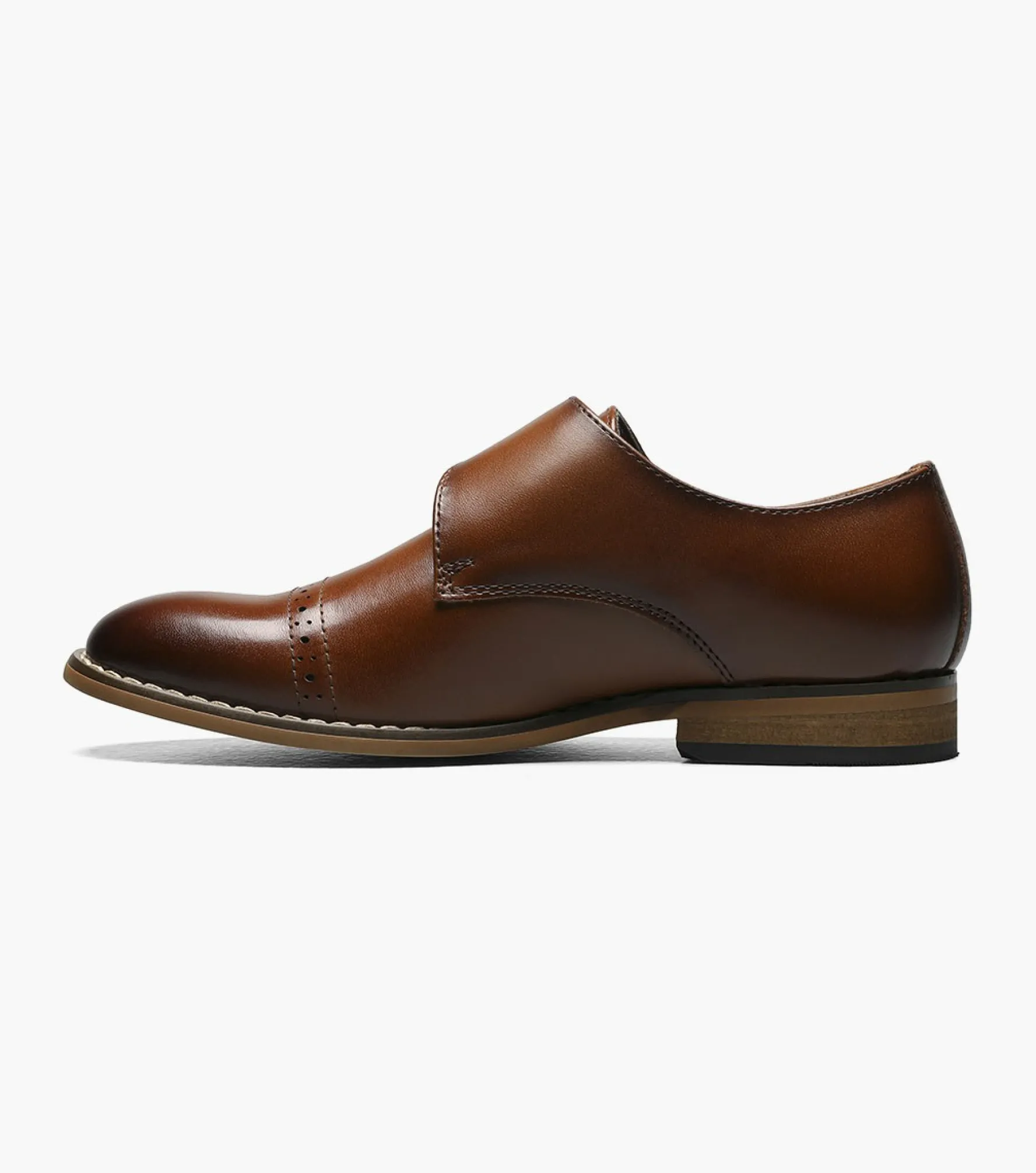 Stacy Adams Kids Desmond Cap Toe Monk Strap