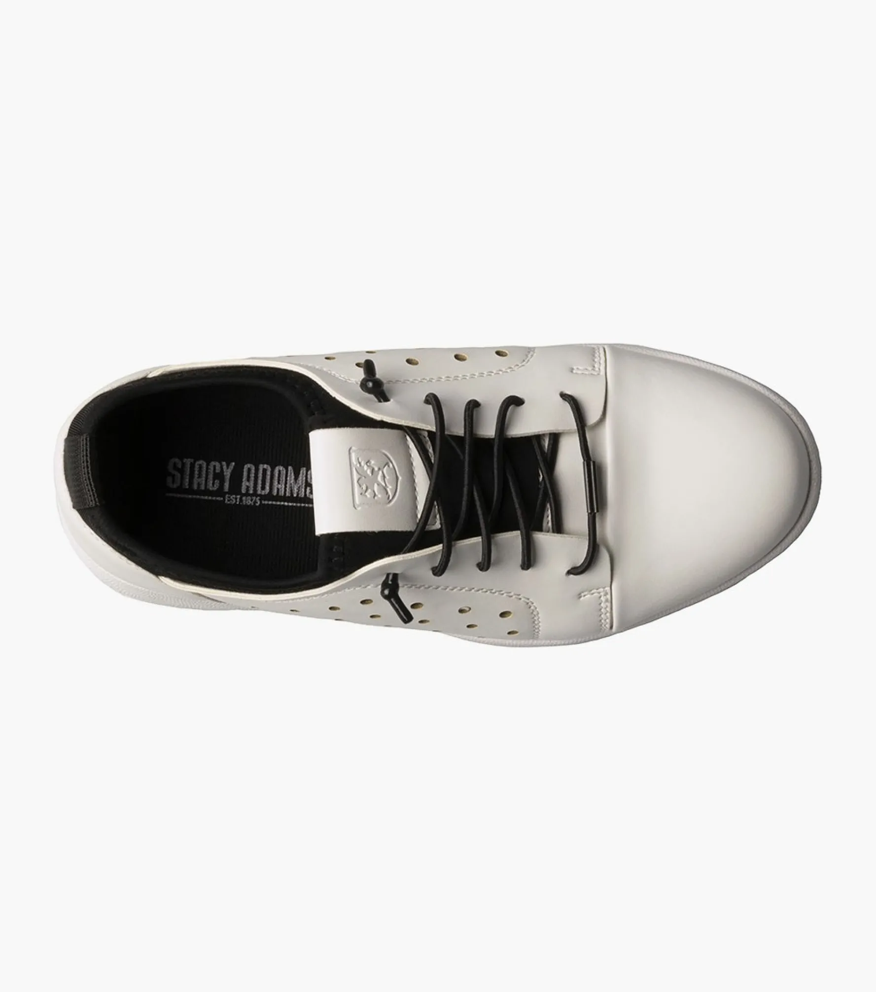 Stacy Adams Kids Halden Cap Toe Elastic Lace Up