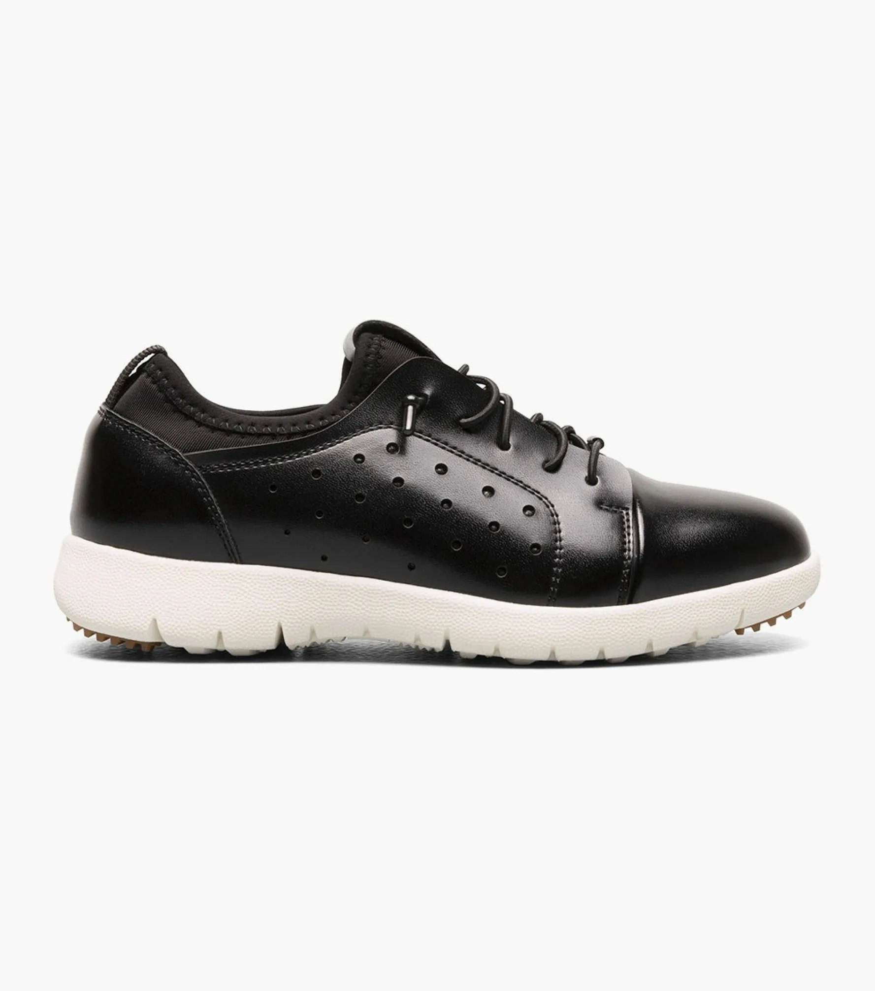 Stacy Adams Kids Halden Cap Toe Elastic Lace Up