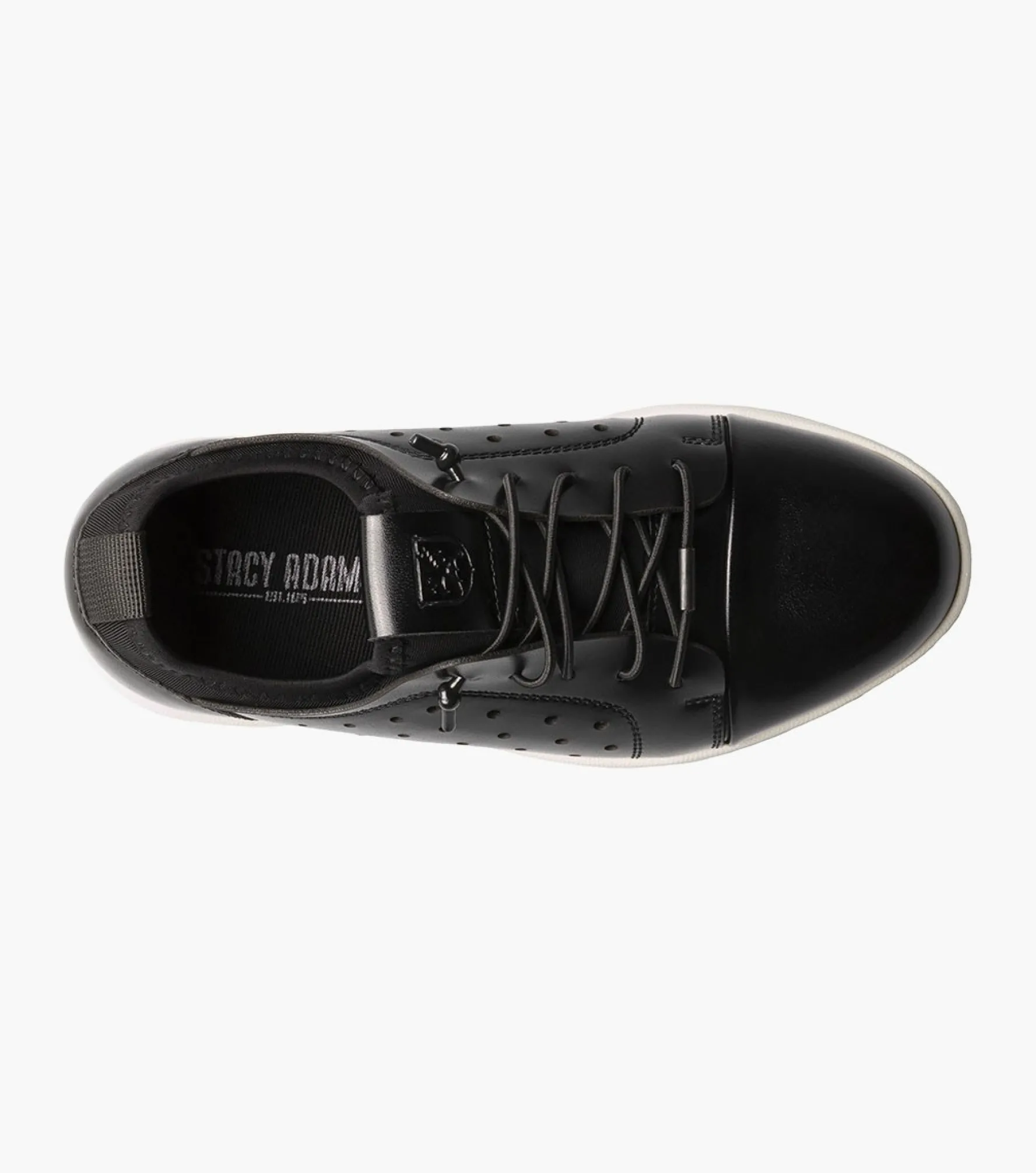 Stacy Adams Kids Halden Cap Toe Elastic Lace Up