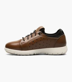 Stacy Adams Kids Halden Cap Toe Elastic Lace Up