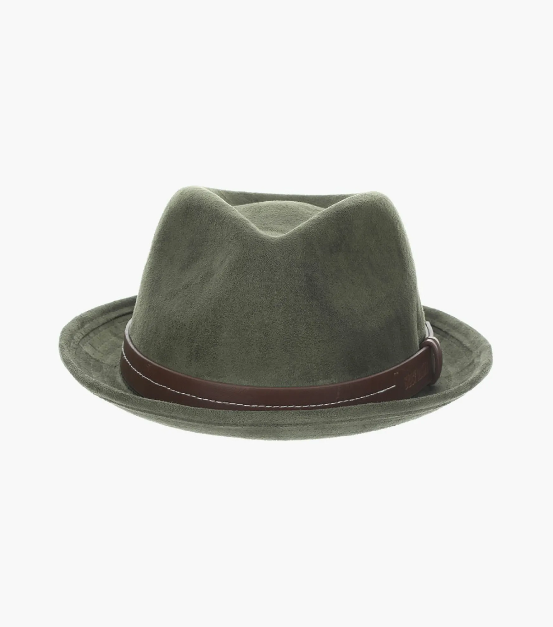Stacy Adams Klimt Fedora Suede Pinch Front Hat
