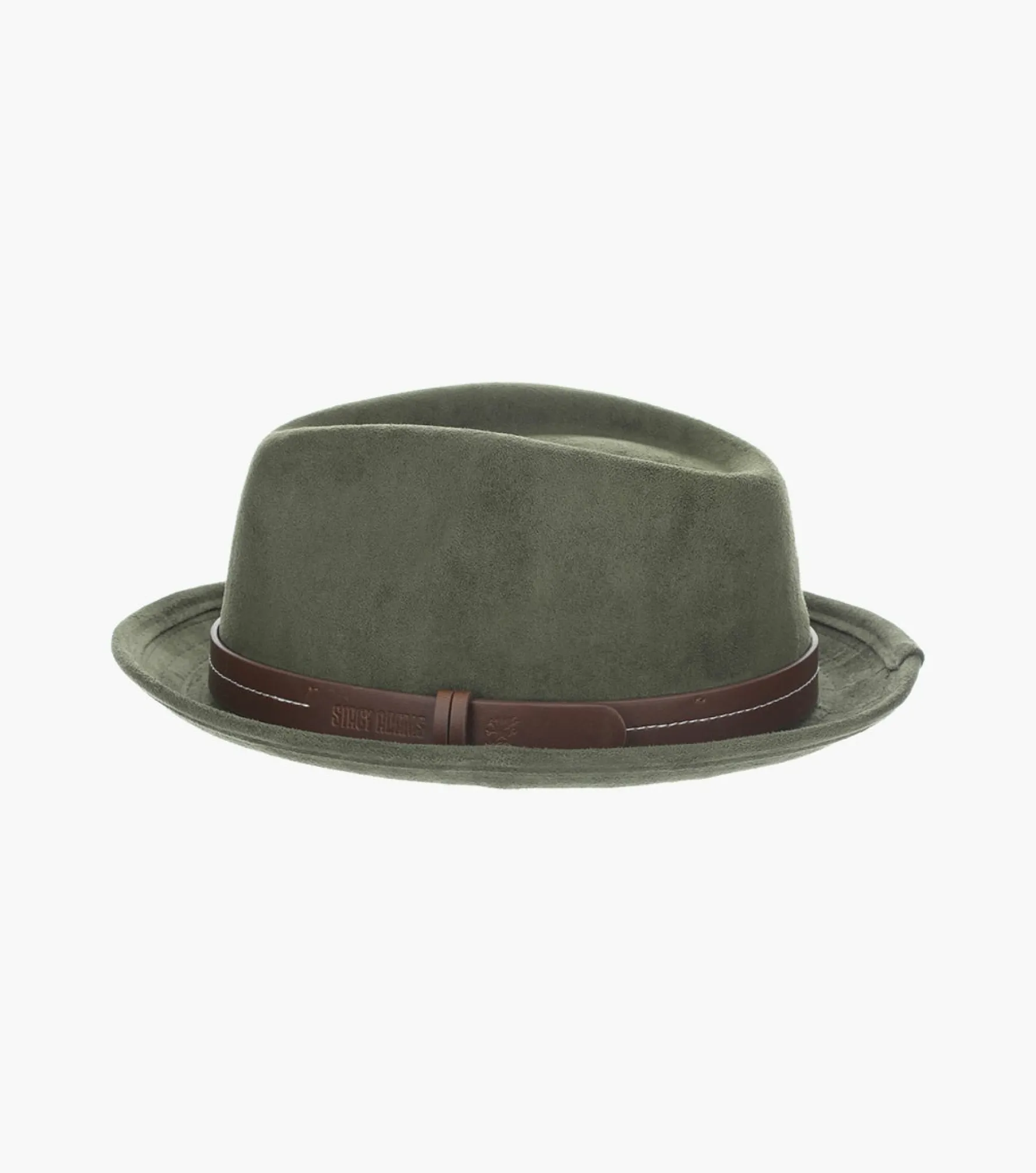 Stacy Adams Klimt Fedora Suede Pinch Front Hat