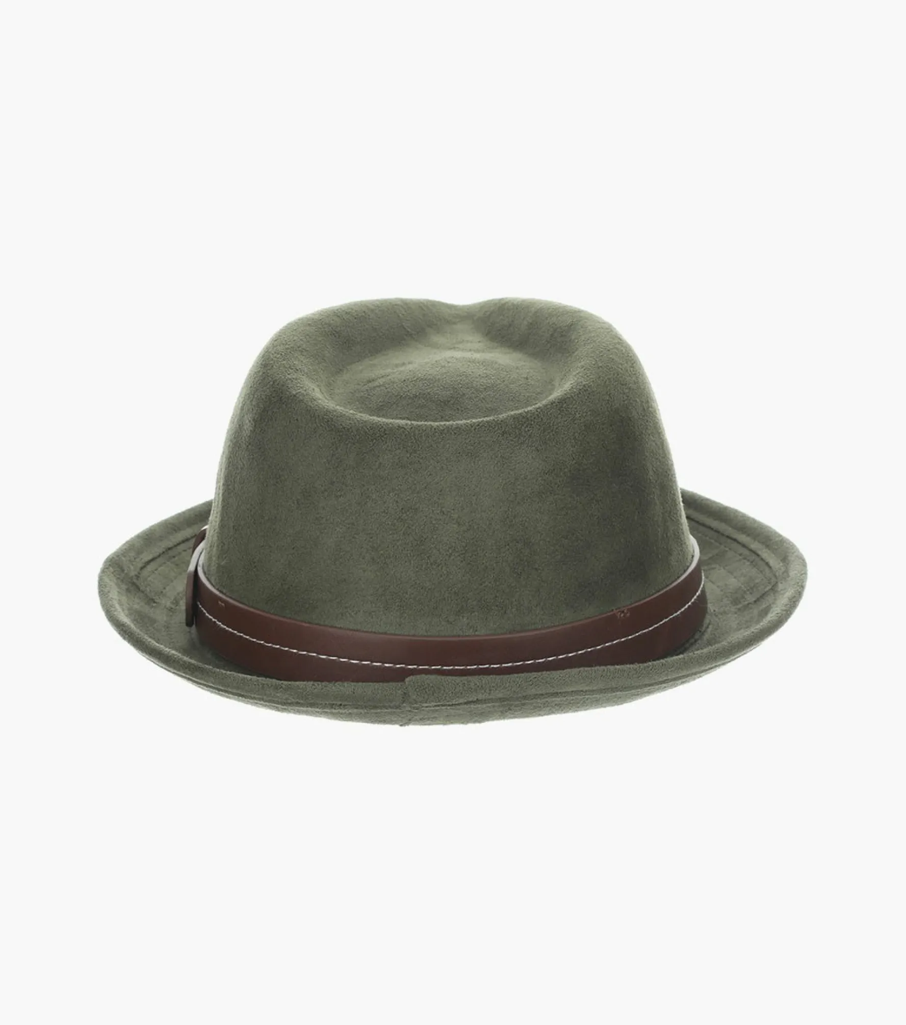 Stacy Adams Klimt Fedora Suede Pinch Front Hat