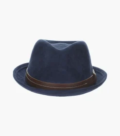 Stacy Adams Klimt Fedora Suede Pinch Front Hat