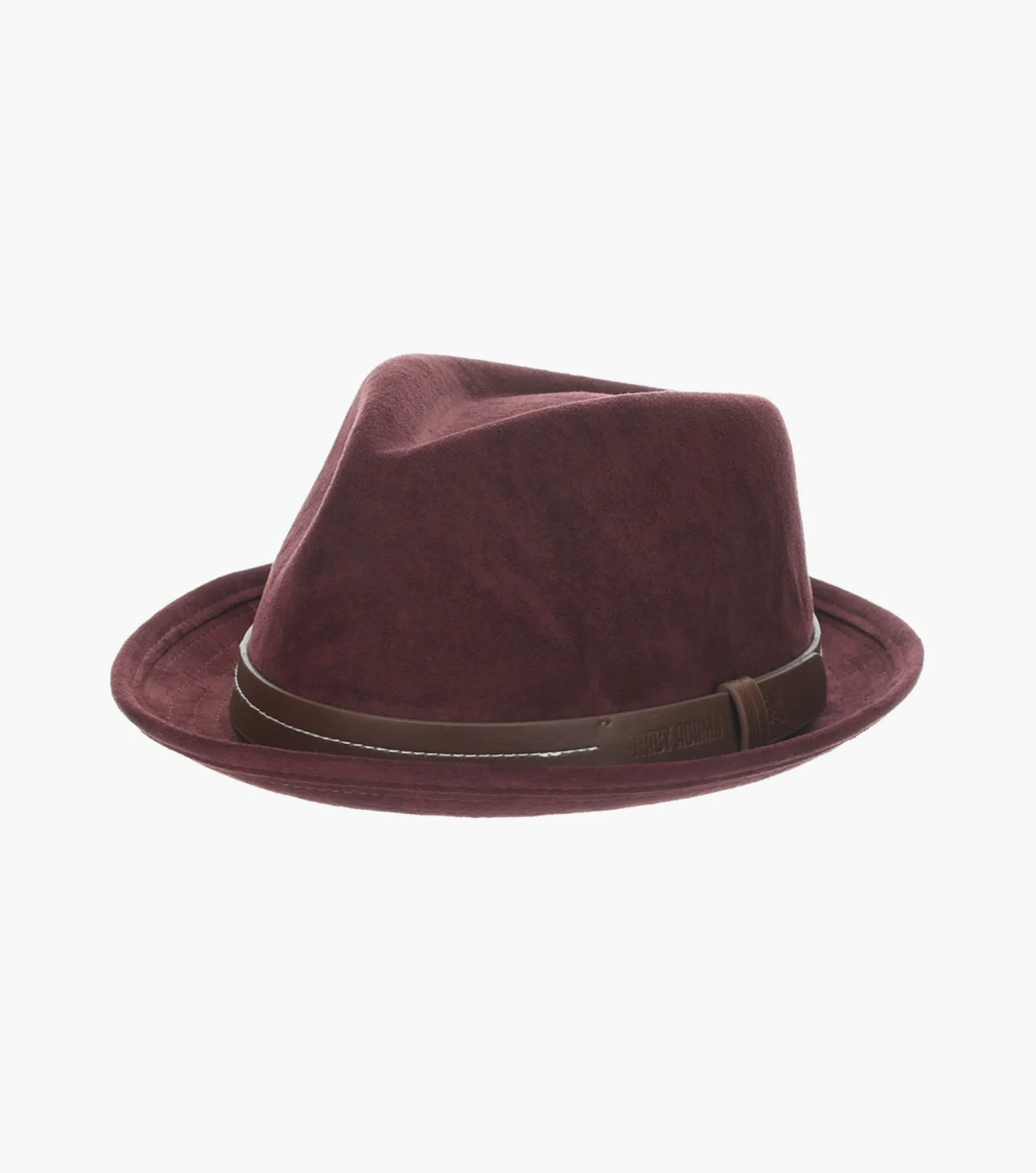 Stacy Adams Klimt Fedora Suede Pinch Front Hat