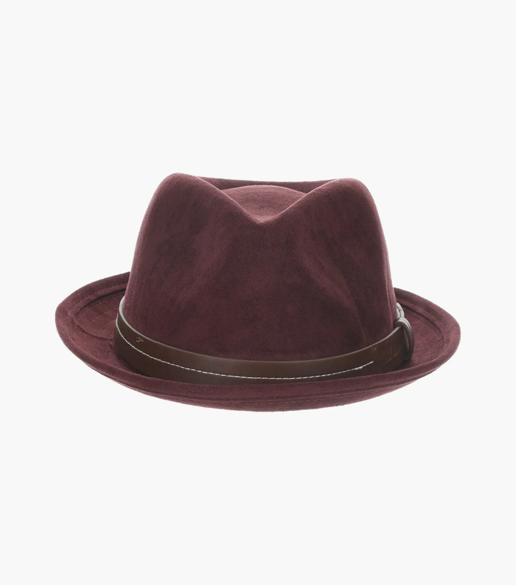 Stacy Adams Klimt Fedora Suede Pinch Front Hat