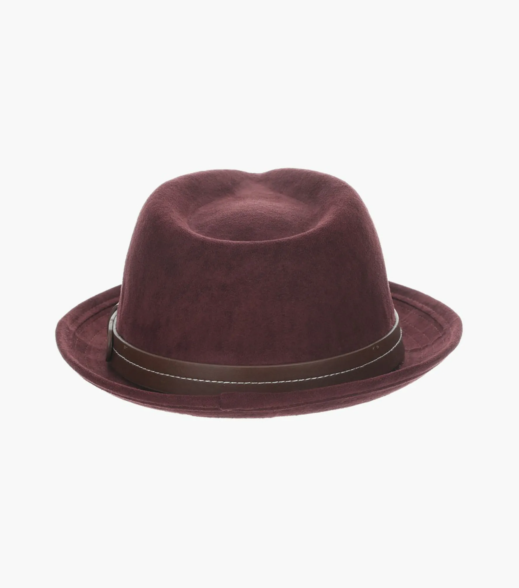 Stacy Adams Klimt Fedora Suede Pinch Front Hat