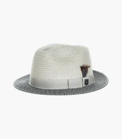 Stacy Adams Lamonte Fedora Paper Braid Pinch Front Hat