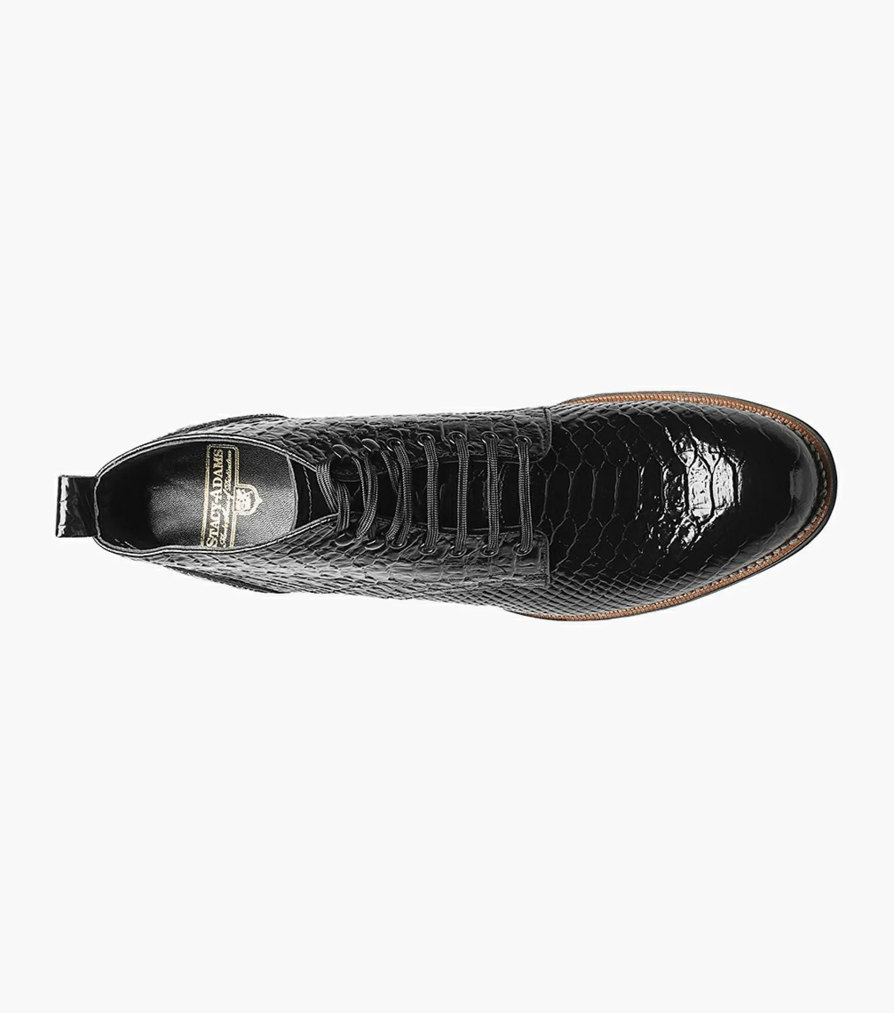 Stacy Adams Madison Anaconda Plain Toe Boot