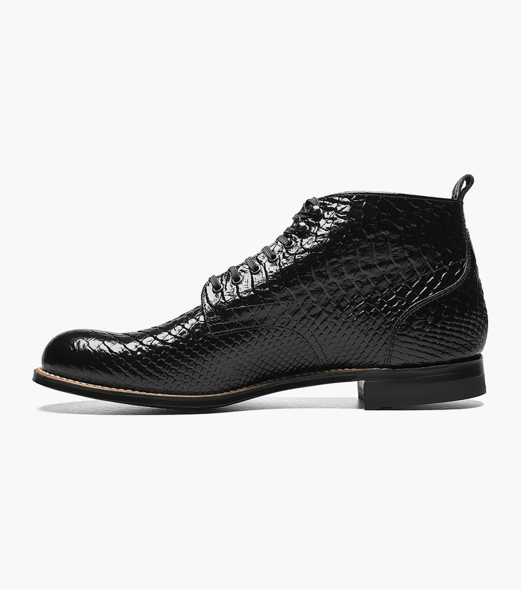 Stacy Adams Madison Anaconda Plain Toe Boot