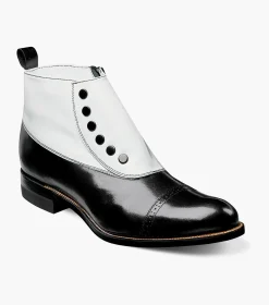 Stacy Adams Madison Spectator Spat Cap Toe Boot