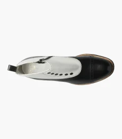 Stacy Adams Madison Spectator Spat Cap Toe Boot