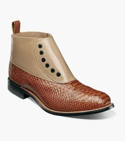 Stacy Adams Madison Spectator Spat Cap Toe Demi Boot